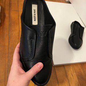 Matt & Nat slide on black shoes